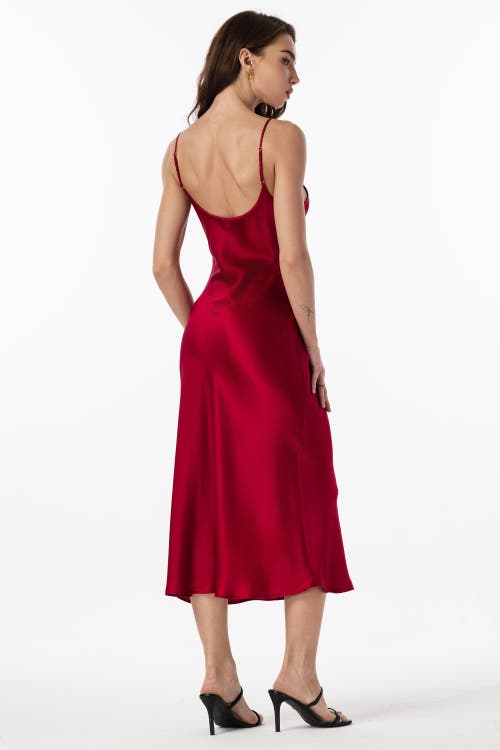 Silksilky Mulberry Silk Spaghetti Strap Long Nightgown
