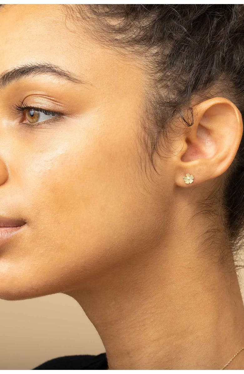 Oradina 14K Yellow Gold Fresh Bouquet Studs, Alternate, color, Yellow Gold