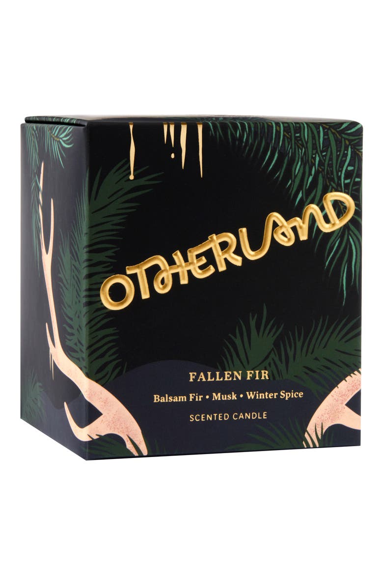 Gilded Fallen Fir Scented Holiday Candle, Alternate, color, FALLEN FIR
