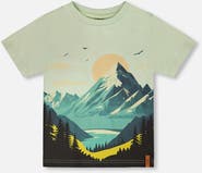 Deux par Deux Organic Cotton Jersey Mountain T-Shirt