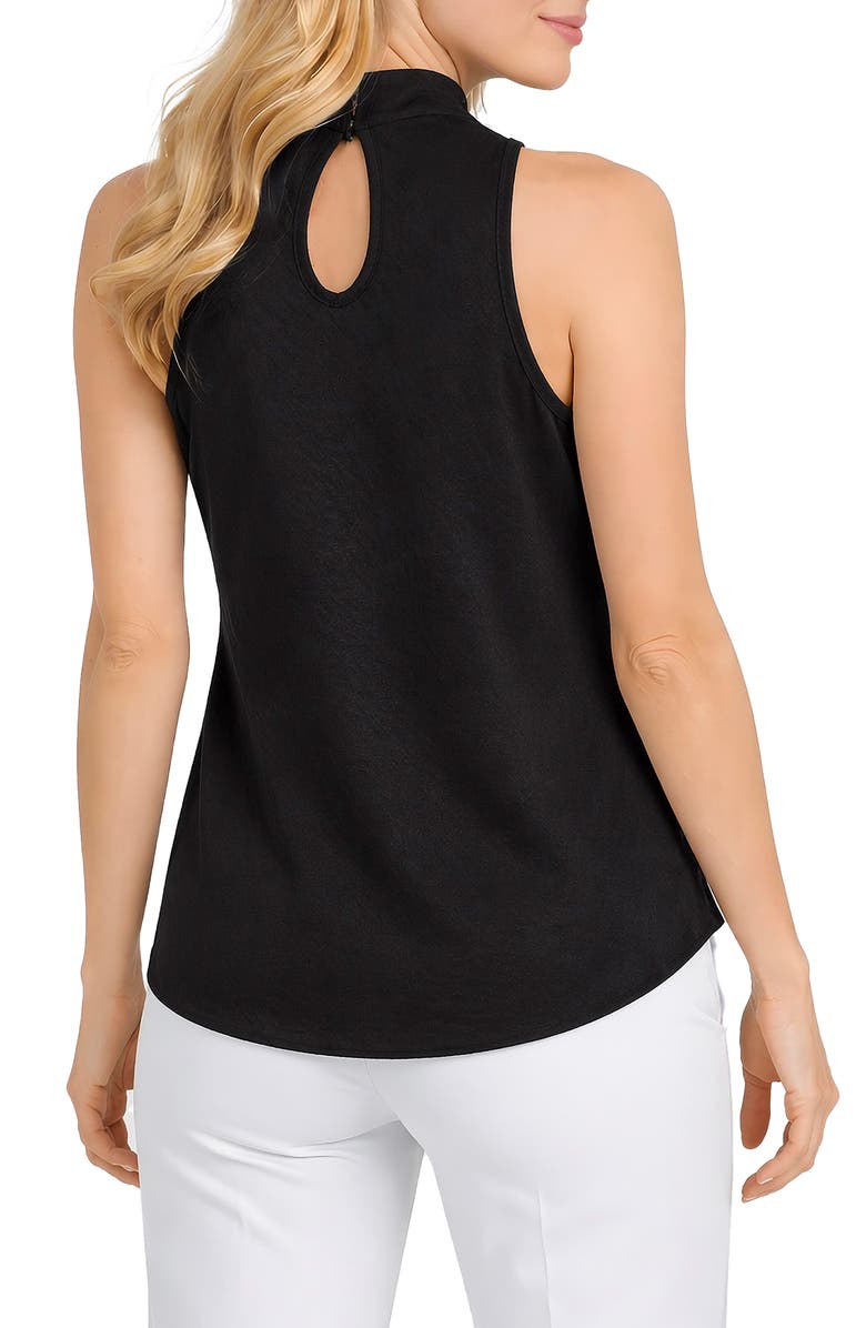 TASH AND SOPHIE High Cowl Neck Tank, Alternate, color, Black