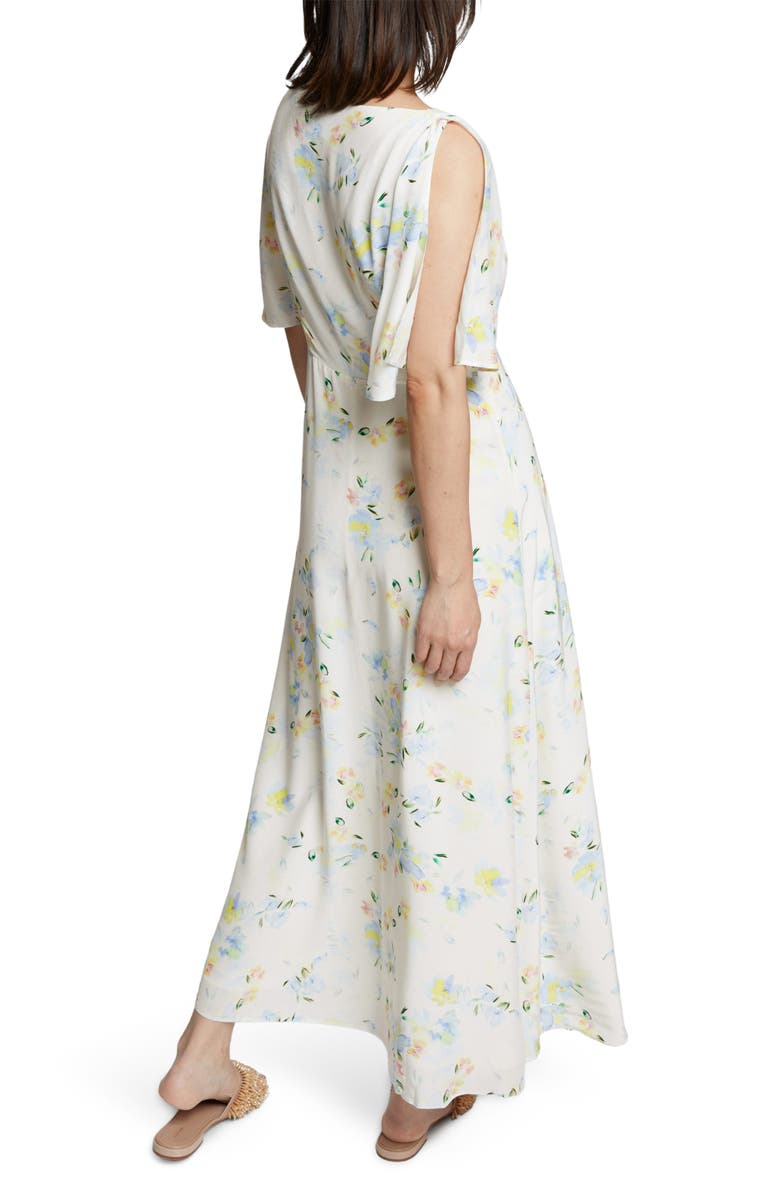 & Other Stories Floral Flutter Sleeve Dress, Alternate, color, White