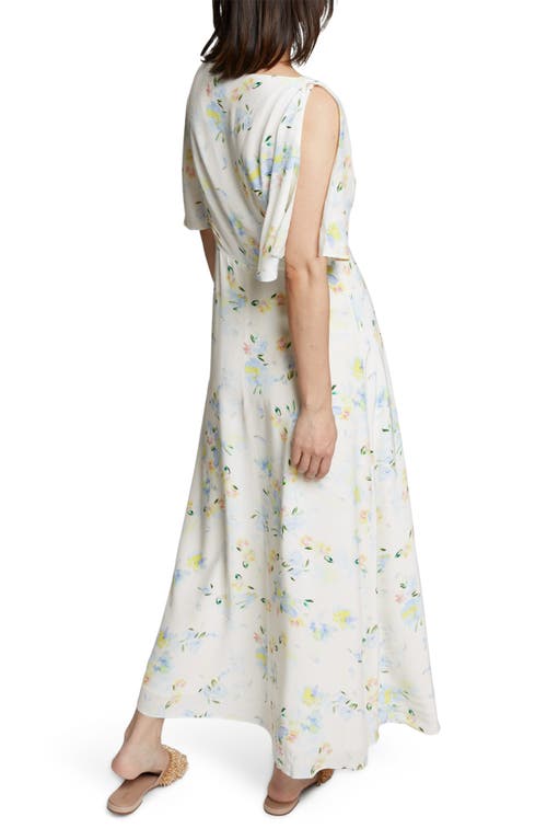 & OTHER STORIES & OTHER STORIES FLORAL FLUTTER SLEEVE DRESS