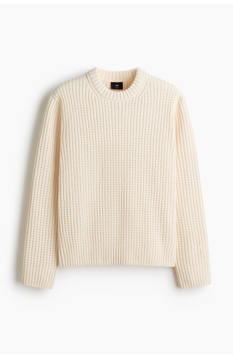 H&M Regular Fit Jumper, Main, color, Cream