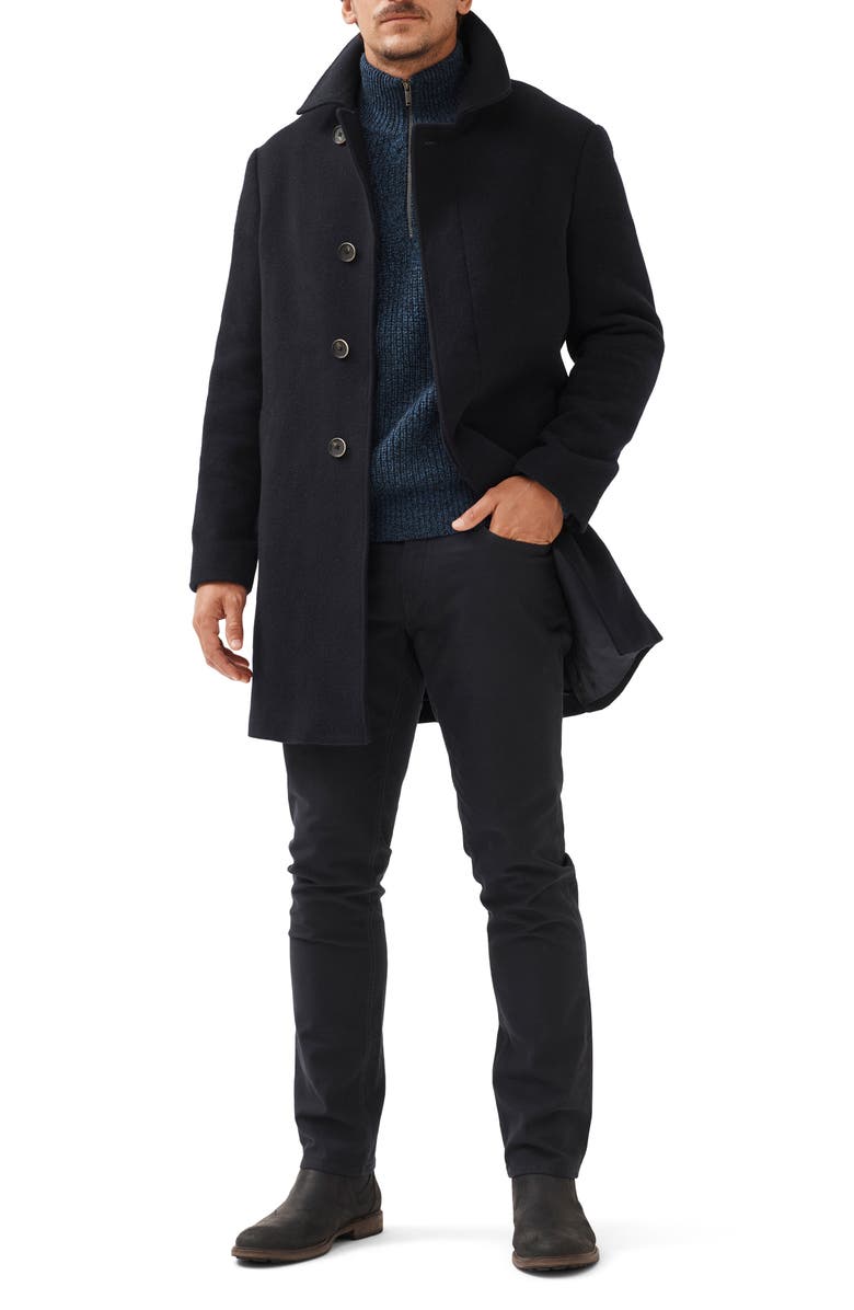 Rodd & Gunn Murchison Wool Blend Overcoat, Alternate, color, Midnight
