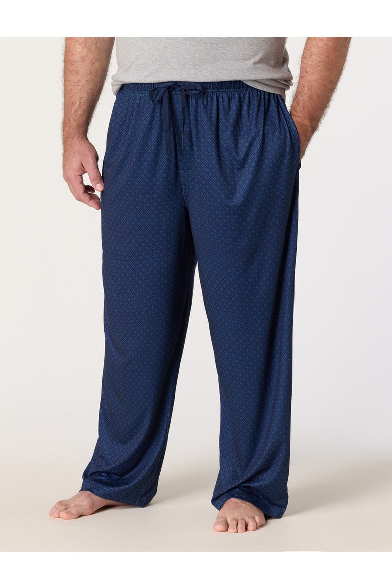 Big & Tall Geometric Printed Lounge Pants, Main, color, NAVY