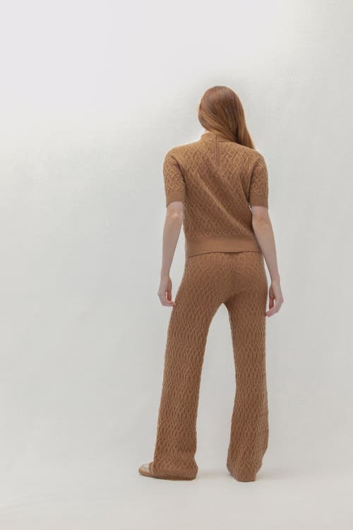 Naked Cashmere Cableknit Mock Neck