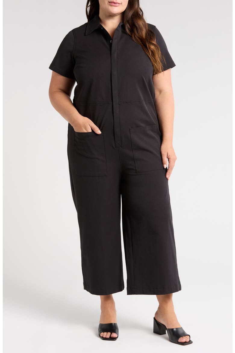 Kate Twill Jumpsuit, Main, color, BLACK