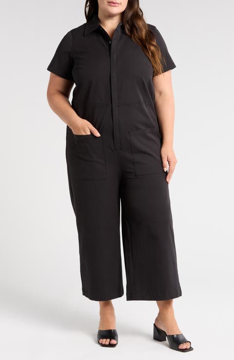 Kate Twill Jumpsuit (Plus)