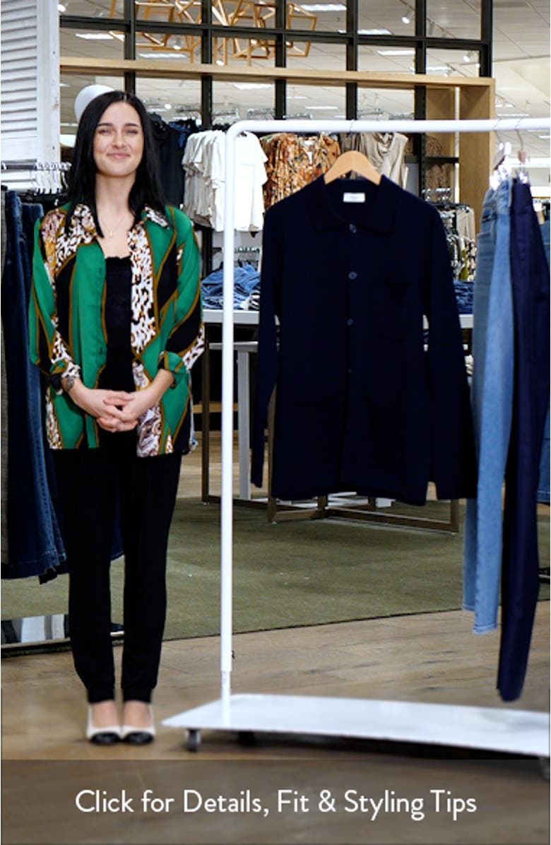 Merino Wool Milano Knit Overshirt, sales video thumbnail