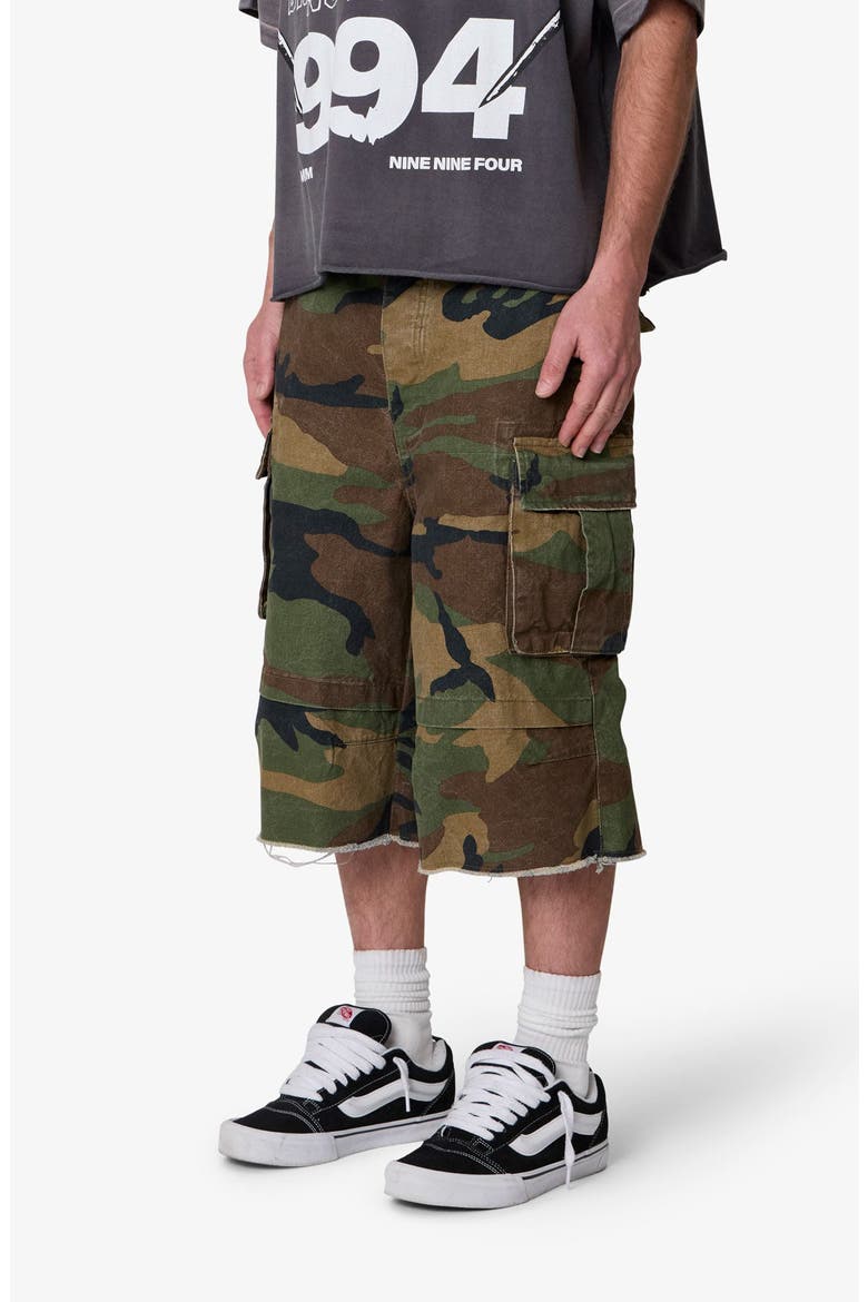 Ultra Baggy Cargo Shorts, Alternate, color, CAMO
