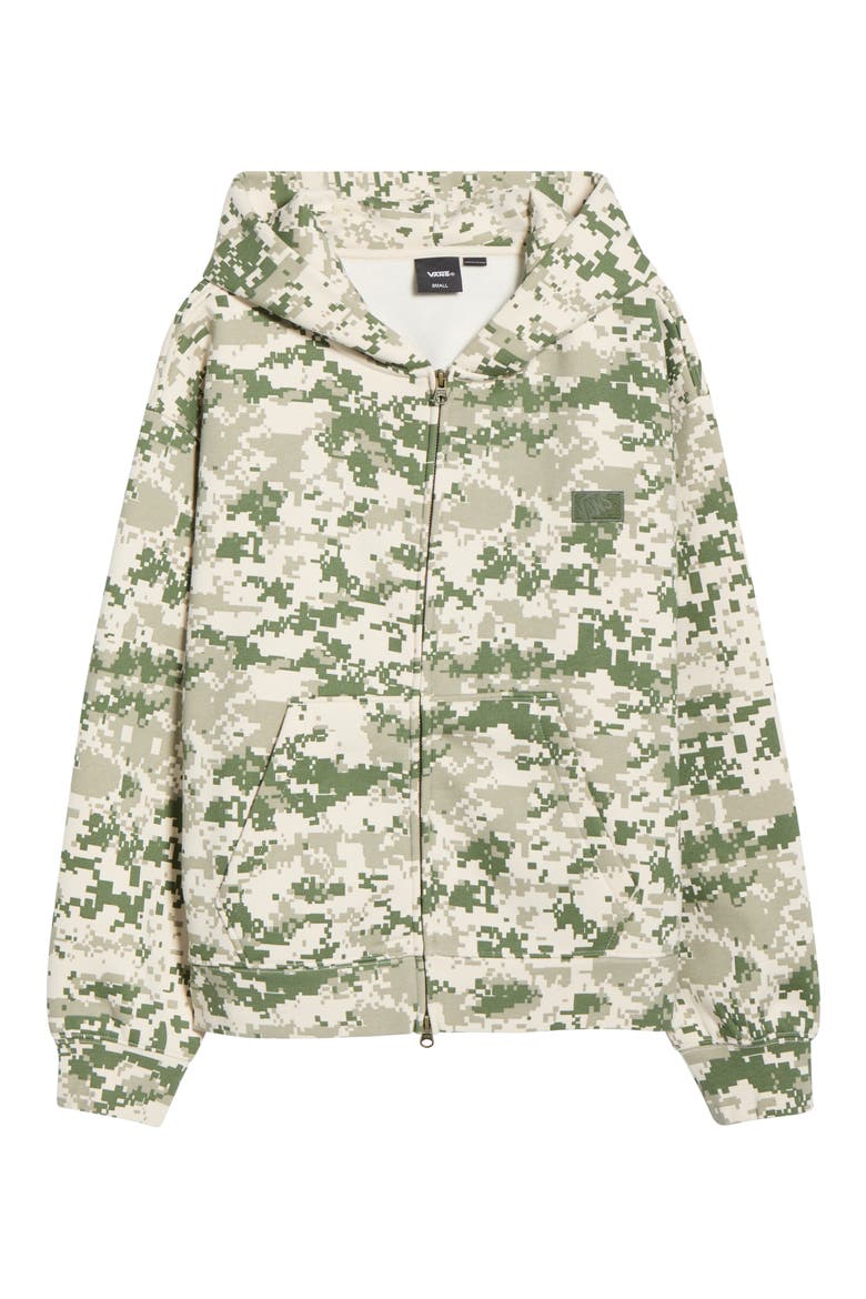 Loose Fit Premium Digi Camo Fleece Zip Hoodie, Main, color, DIGI CAMO