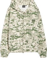 Vans Loose Fit Premium Digi Camo Fleece Zip Hoodie