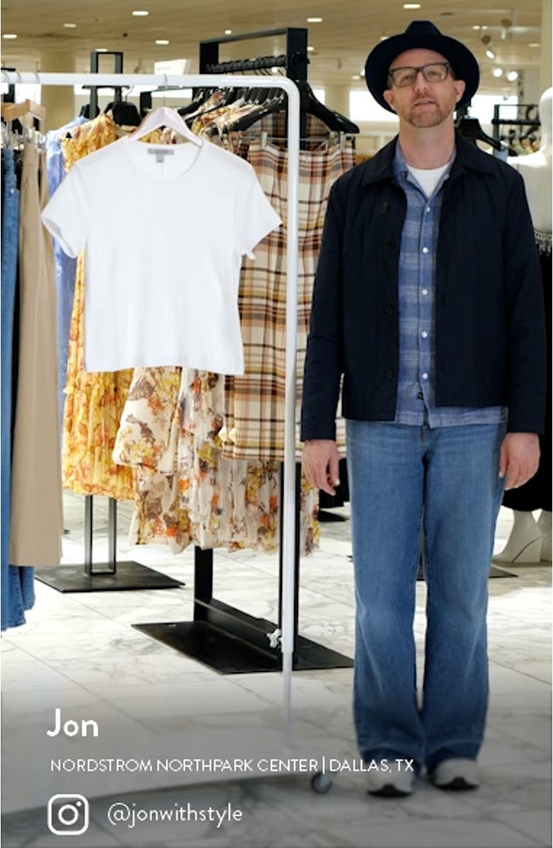 Stevie Crop Cotton Rib T-Shirt, sales video thumbnail