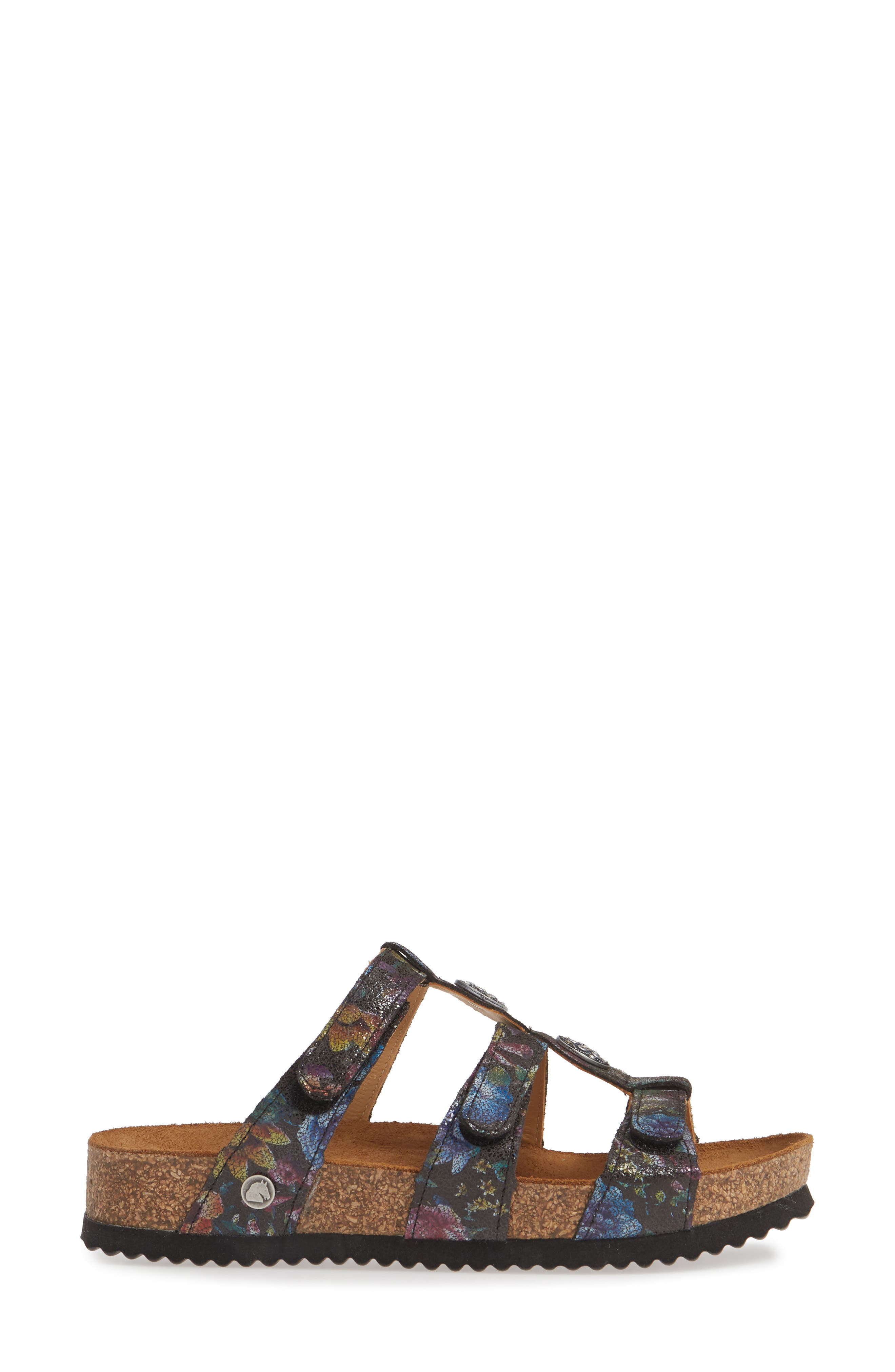 Alice Slide Sandal, Alternate, color, ASFALTO BLOOM LEATHER