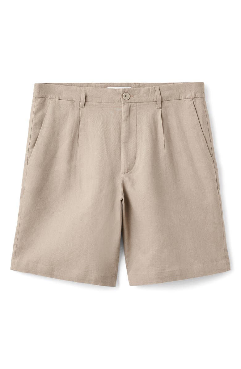 MANGO Linen
Cotton Bermuda Shorts, Alternate, color, Beige