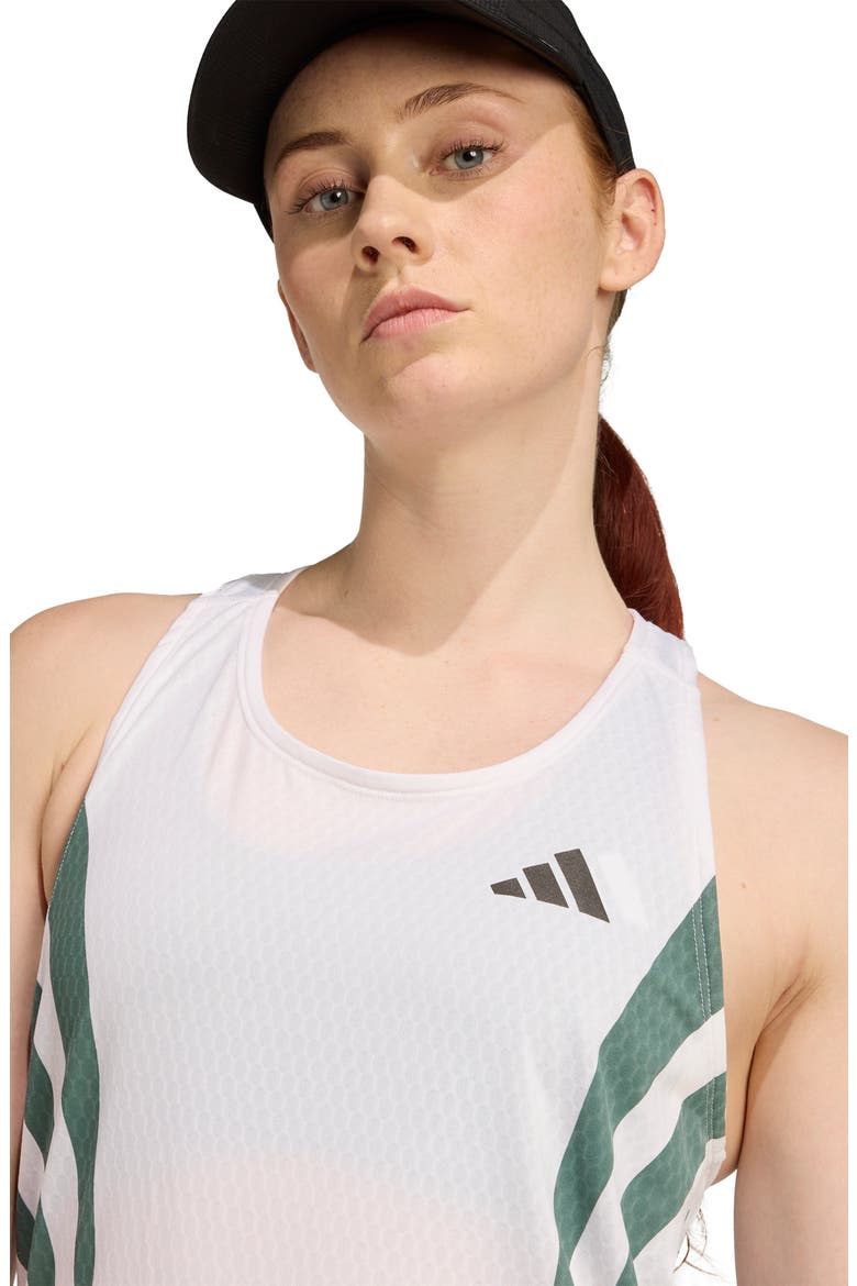 Adizero Climacool Tank, Alternate, color, WHITE/ PRELOVED TEAL