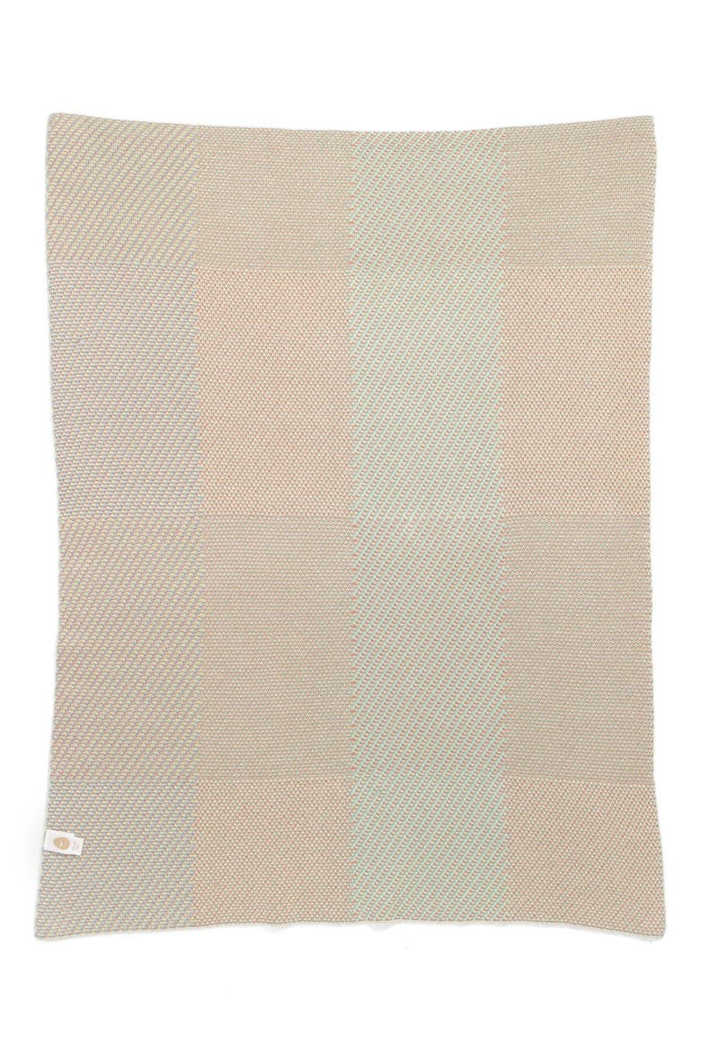 Organic Cotton Blanket, Alternate, color, IVORY MULTI STRIPE