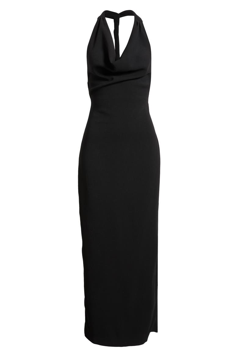 Rachel Halter Sheath Dress, Alternate, color, LICORICE