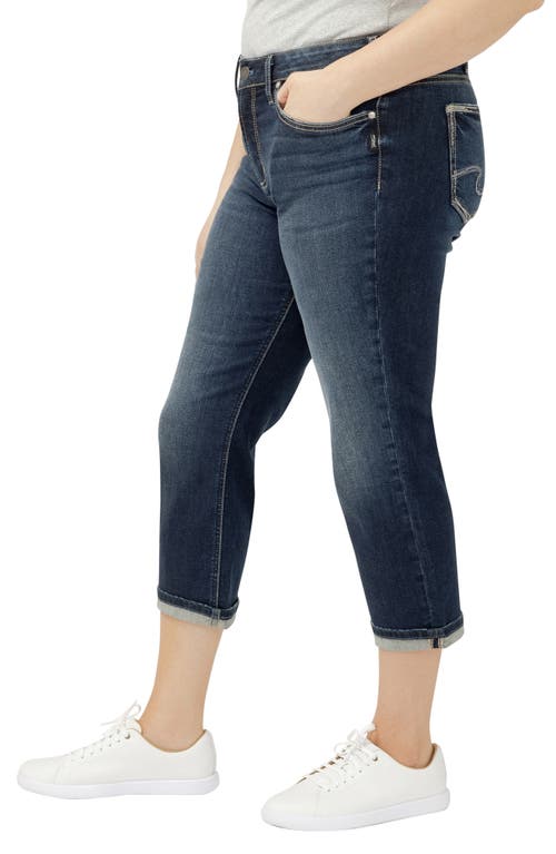 Silver Jeans Co. Suki Capri Jeans In Blue