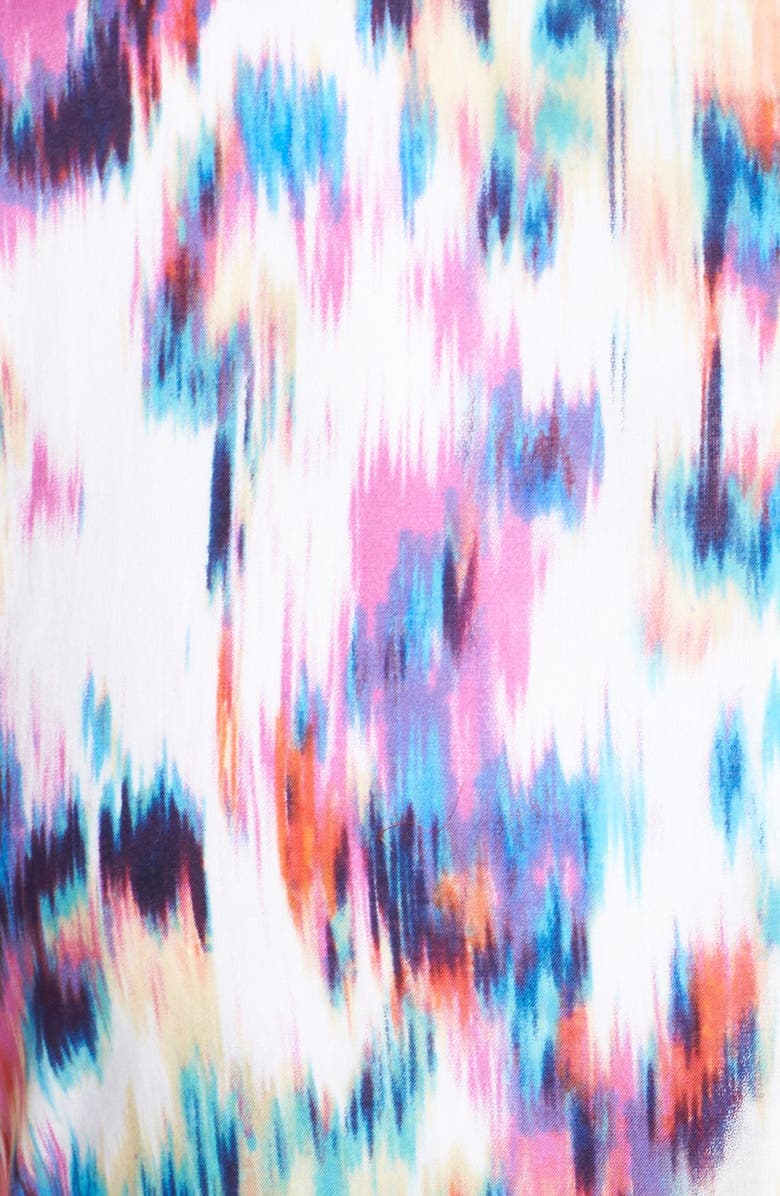 NYDJ 'Lana' Ikat Print Cotton Fit & Flare Dress, Alternate, color, 