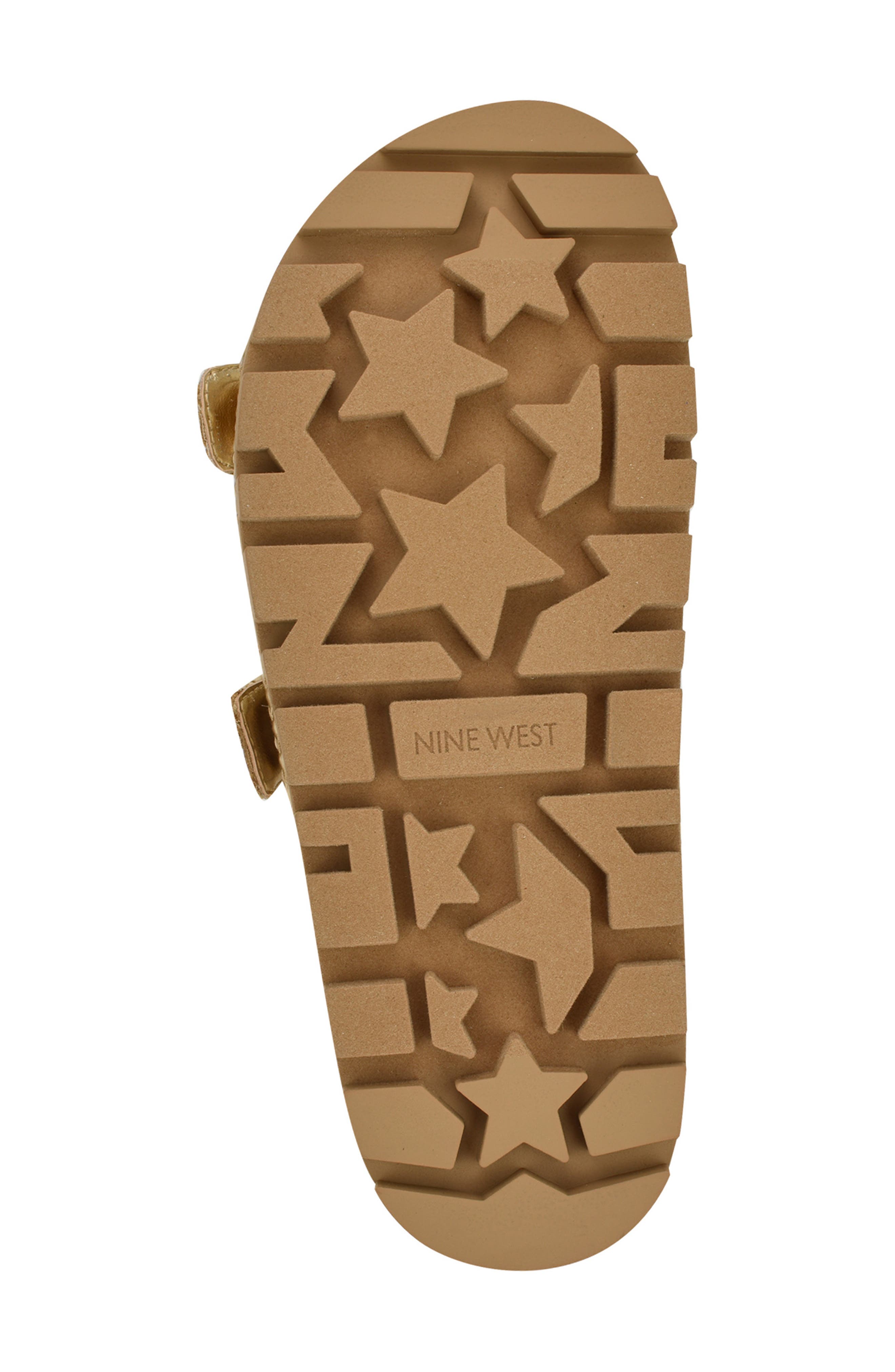 Tindy Two-Strap Lug Sole Sandal, Alternate, color, GOLD