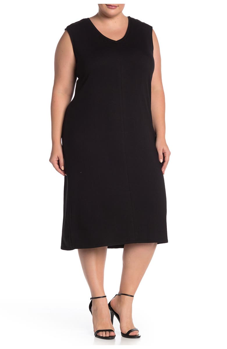 PHILOSOPHY BY RPUBLIC CLOTHING V-Neck Midi Knit Tank Dress, Main, color, 