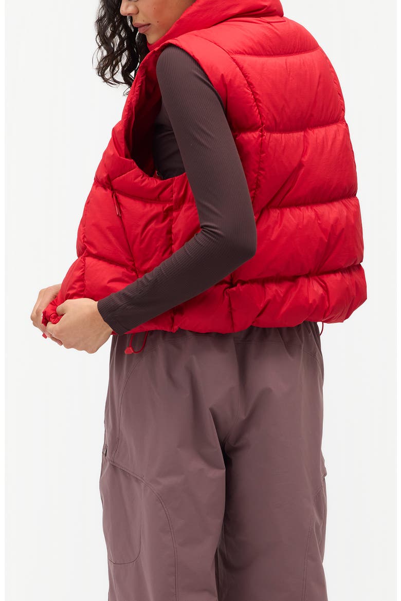 Louise Down Vest, Alternate, color, ROUGE