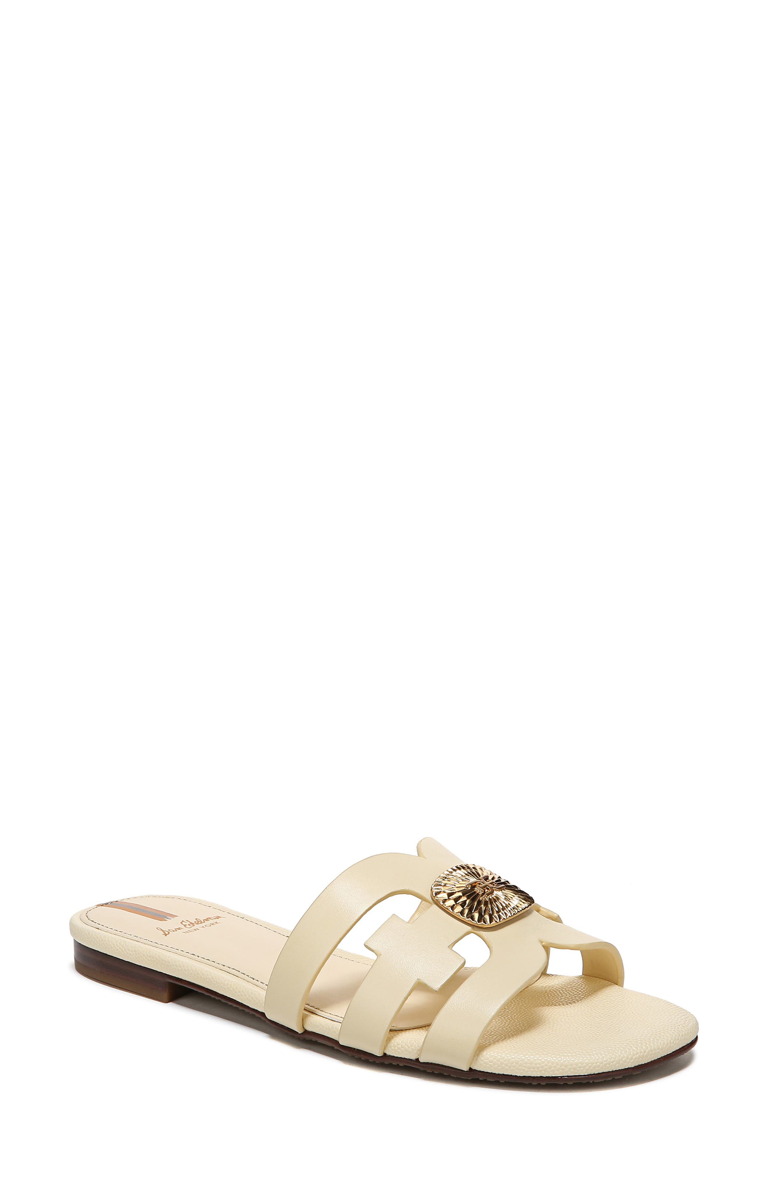 Bay Radiant Slide Sandal, Main, color, BLEACHED WHEAT