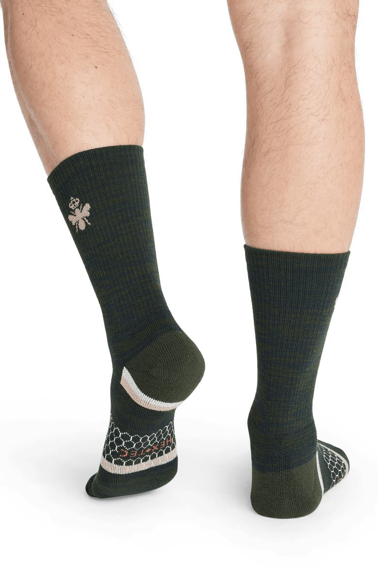 Bombas Randomfeed Stripe Performance Crew Socks, Alternate, color,
