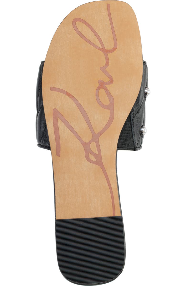 KARL LAGERFELD PARIS Madyson Imitation Pearl Slide Sandal, Alternate, color,