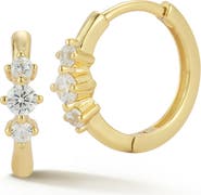 GLAZE JEWELRY Cubic Zirconia Huggie Hoop Earrings