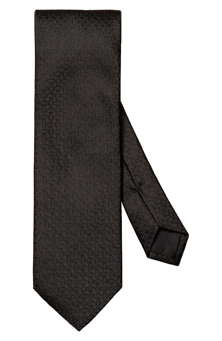 Eton Tonal Geometric Silk Tie, Main, color, 