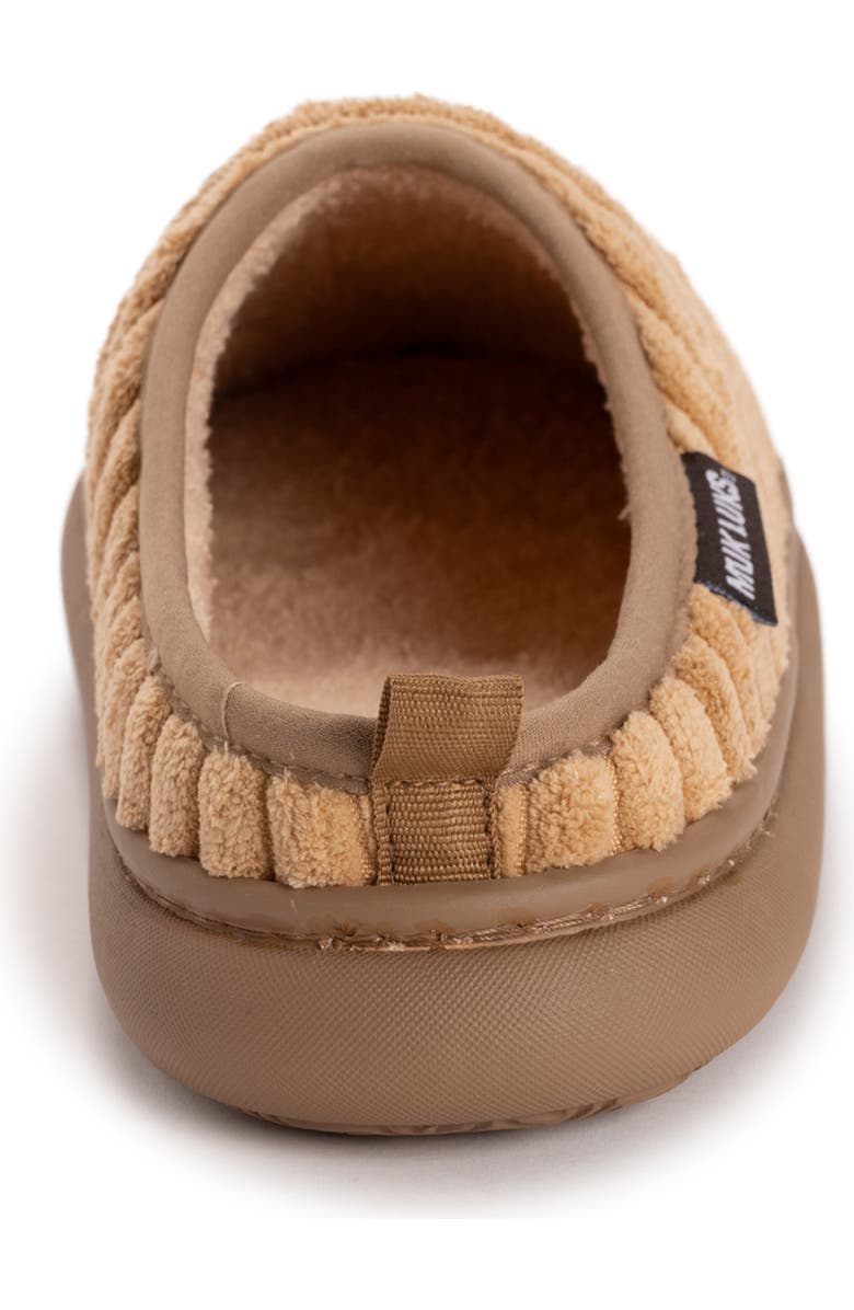 MUK LUKS Luan Faux Shearling Clog Slipper, Alternate, color, Camel