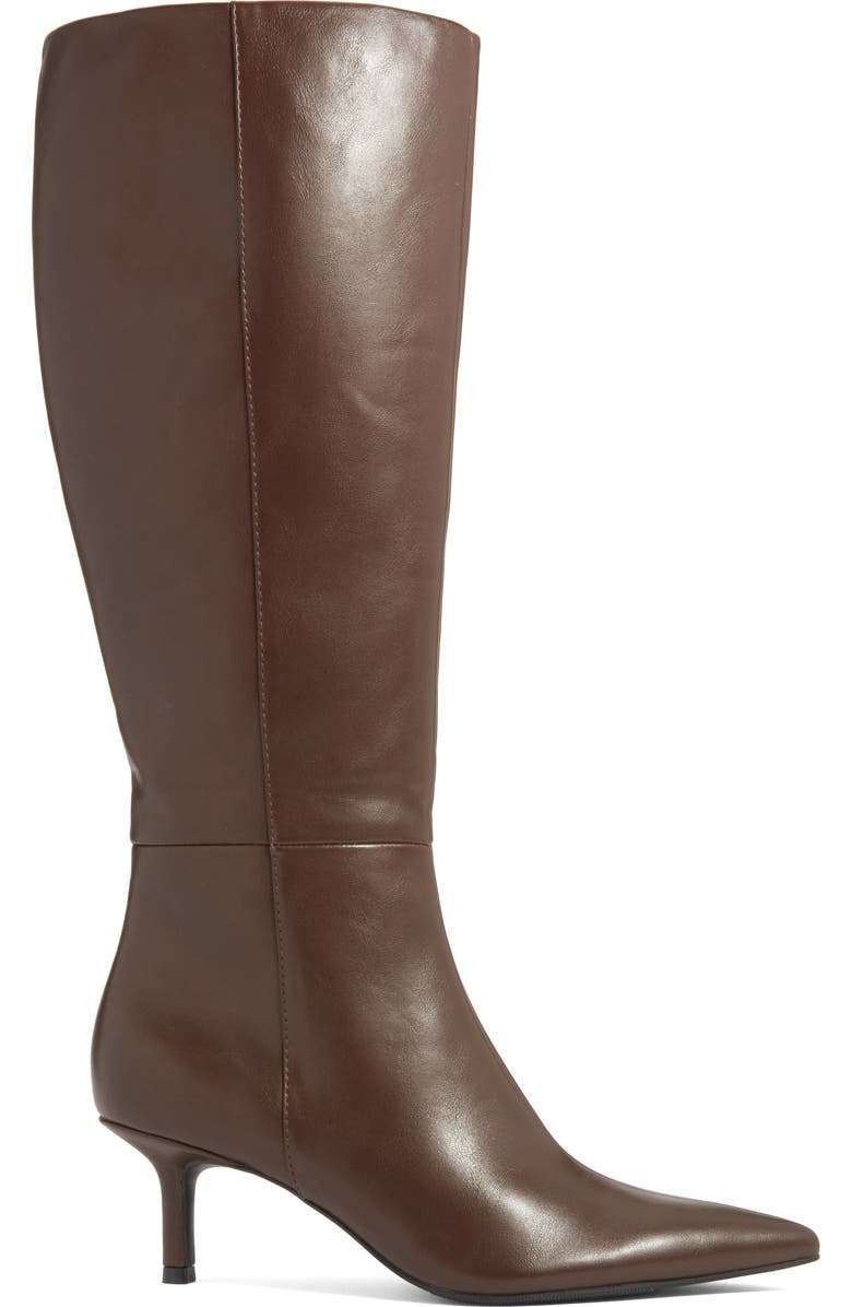 Open Edit Elara Pointed Toe Knee High Boot, Alternate, color, Brown Chocolate