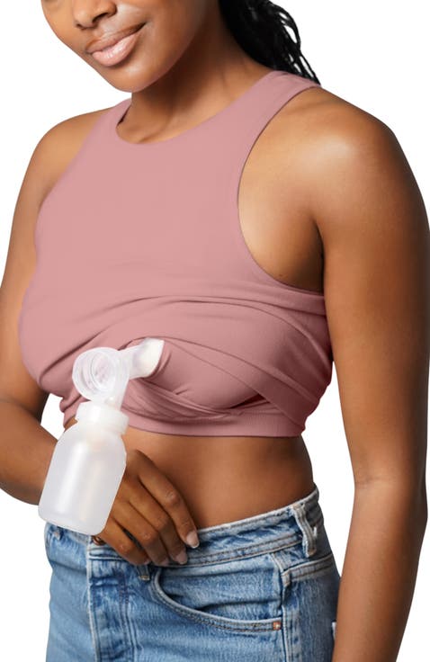 Busty Sublime Hands-Free Pumping Longline Bra Top- Fits Sizes 30E-44H