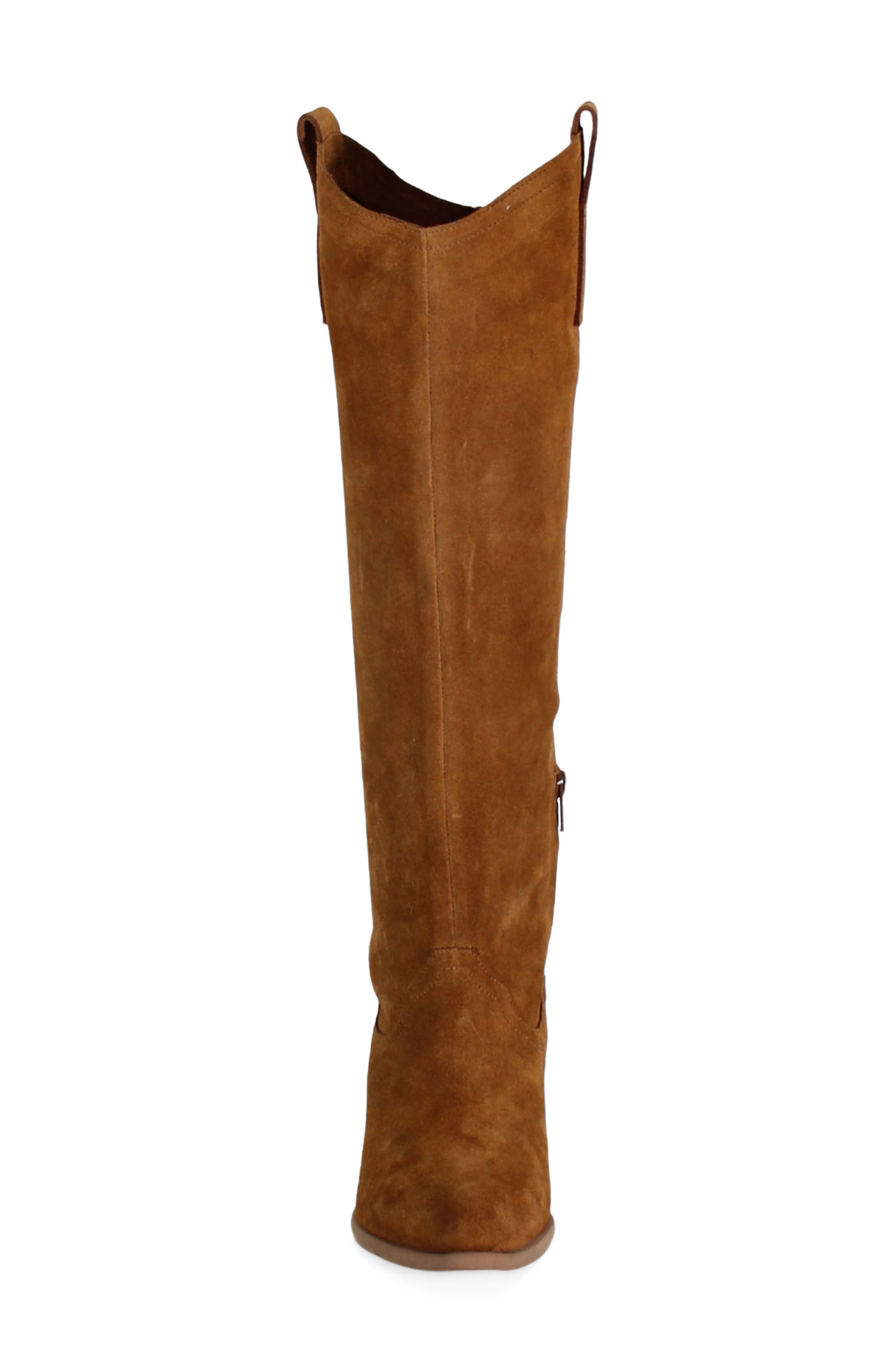 Ame Thyst Leather Tall Boot, Alternate, color, COGNAC