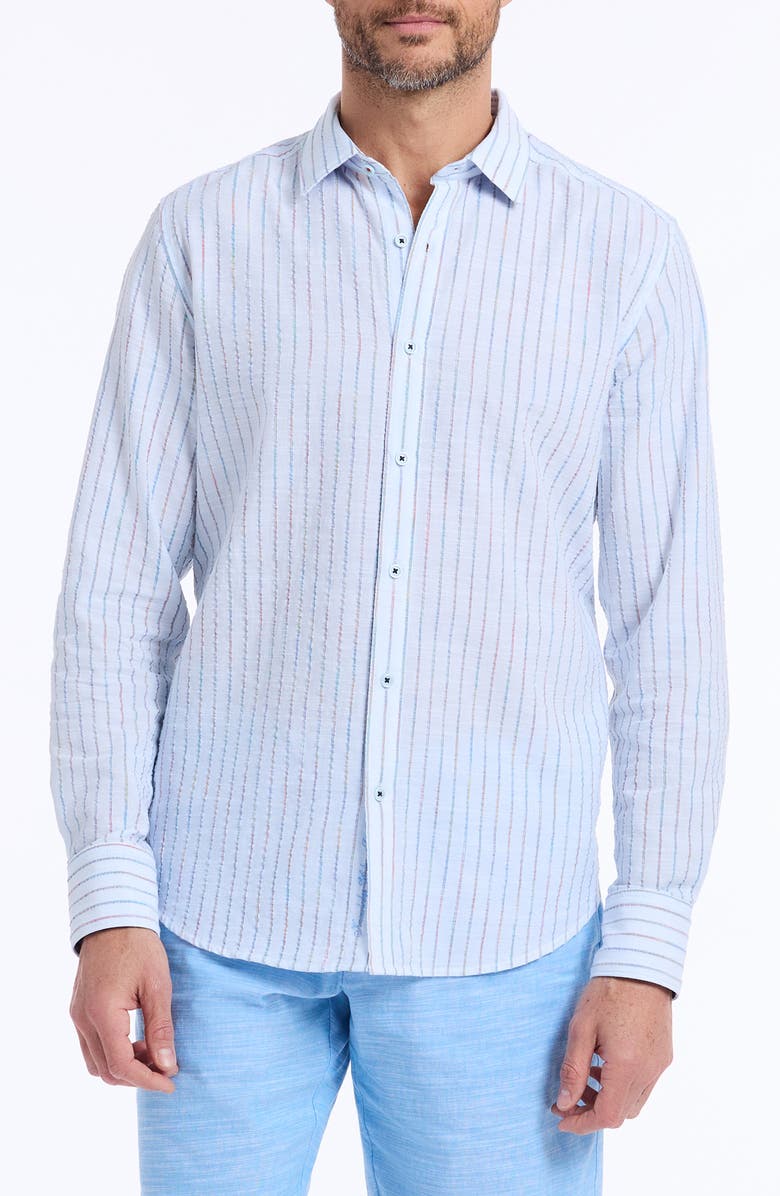 Robert Graham Wythburn Cotton Button-Up Shirt, Main, color, Multi