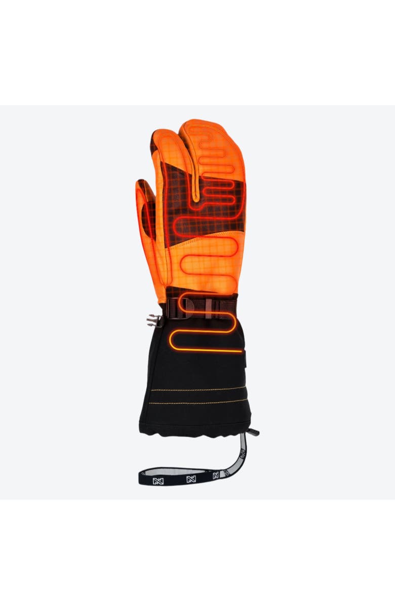 Mobile Warming Alta Hybrid Waterproof Heated Snow Mitten, Alternate, color, Tan