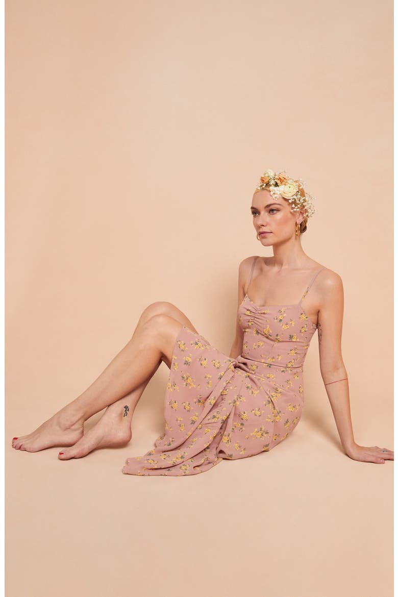 Emersyn Floral Ruffle Hem Maxi Dress, Alternate, color, FRANCES