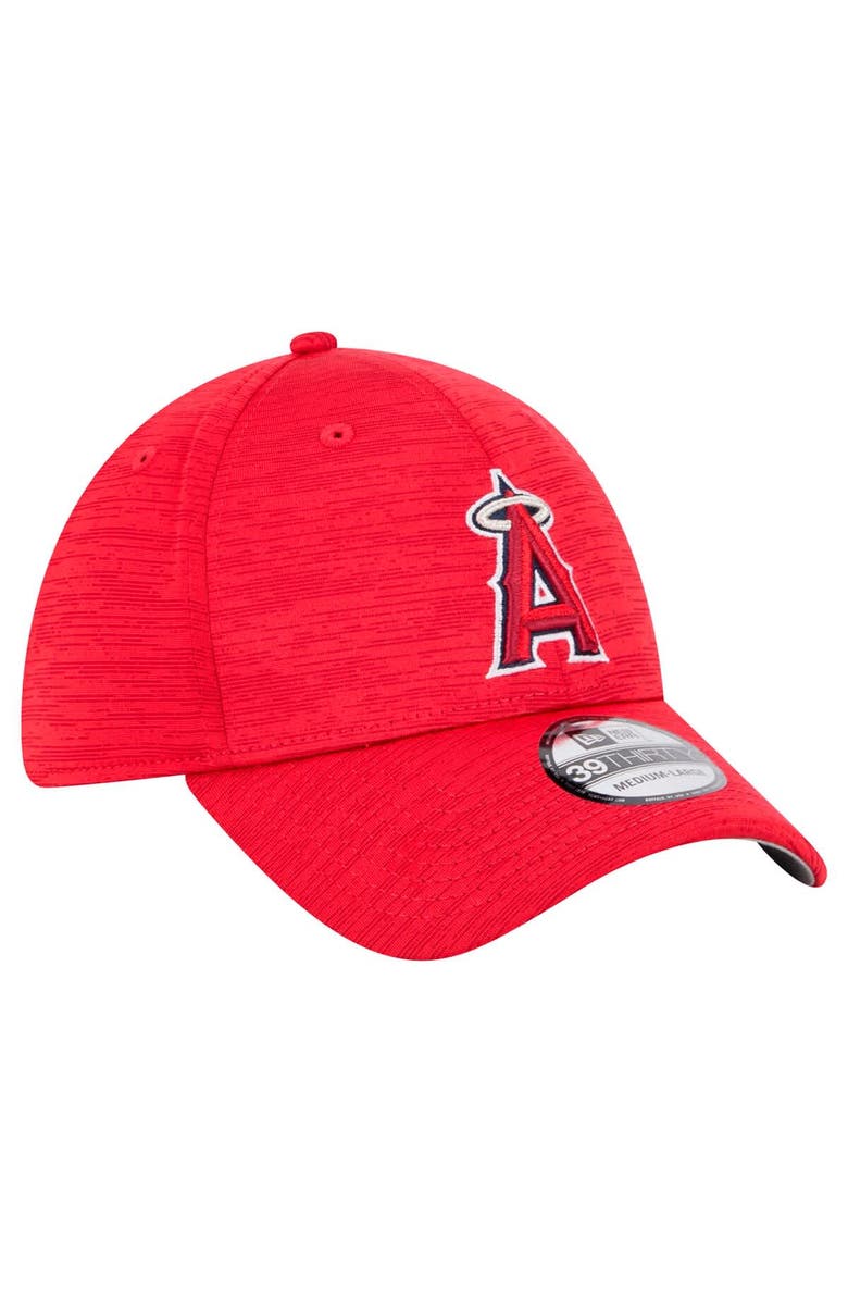 New Era Men's New Era Red Los Angeles Angels Tech 39THIRTY Flex Hat, Alternate, color, Red