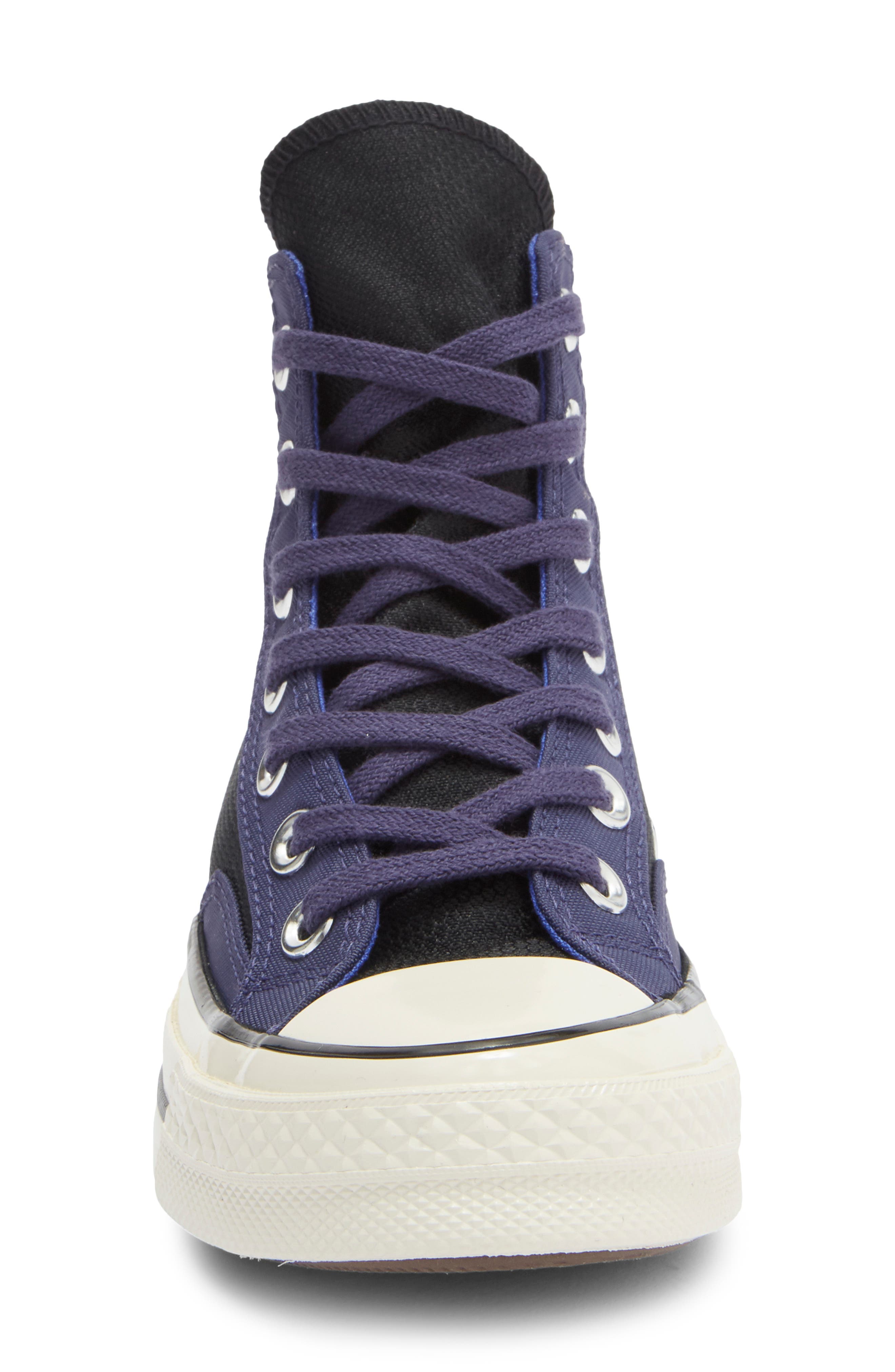 Converse Kids' Chuck Taylor All Star 70 Two-Tone High Top Sneaker, Alternate, color, Black/ Uncharted Waters