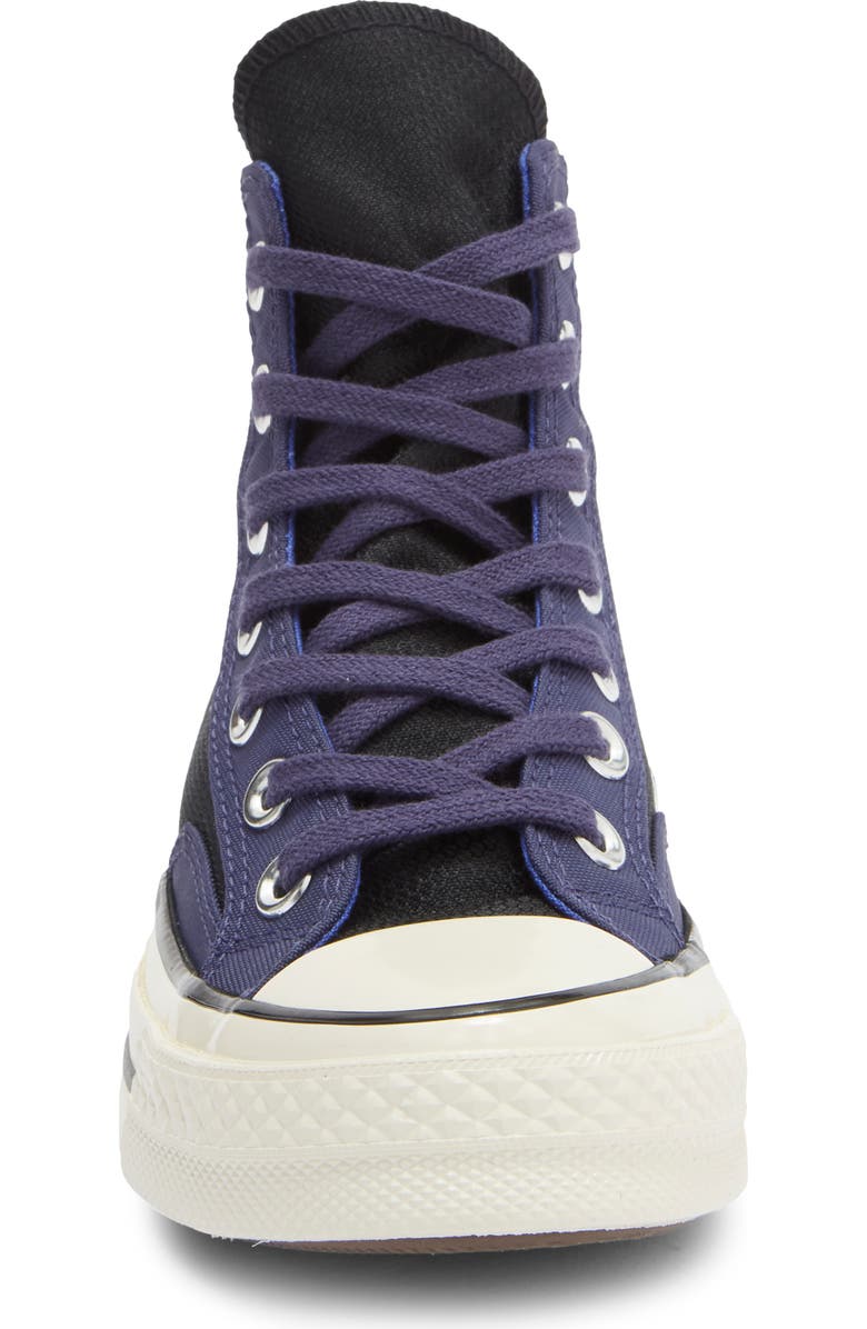 Converse Kids' Chuck Taylor All Star 70 Two-Tone High Top Sneaker, Alternate, color, Black/ Uncharted Waters