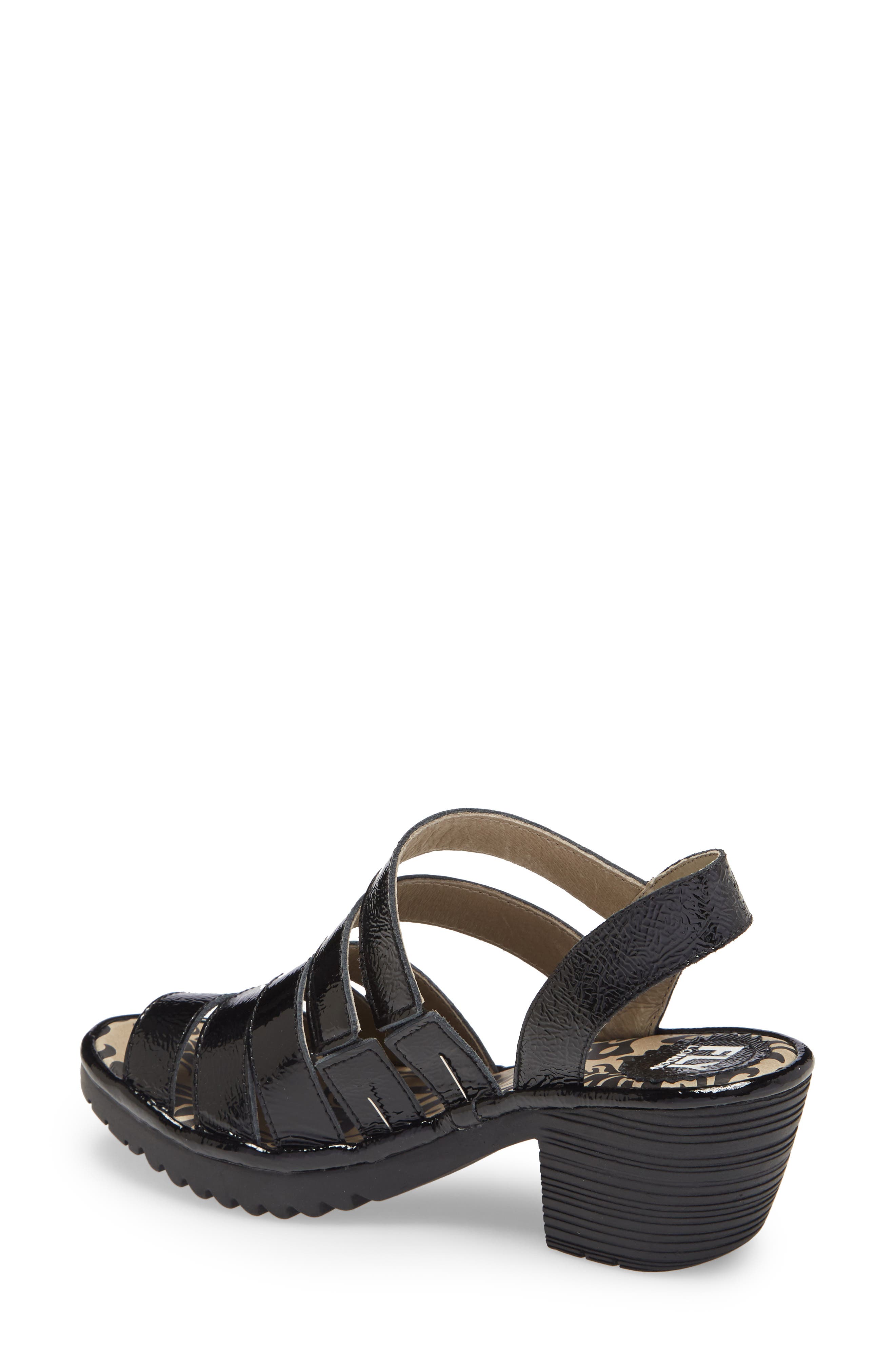 Woze Sandal, Alternate, color, BLACK LUXOR LEATHER