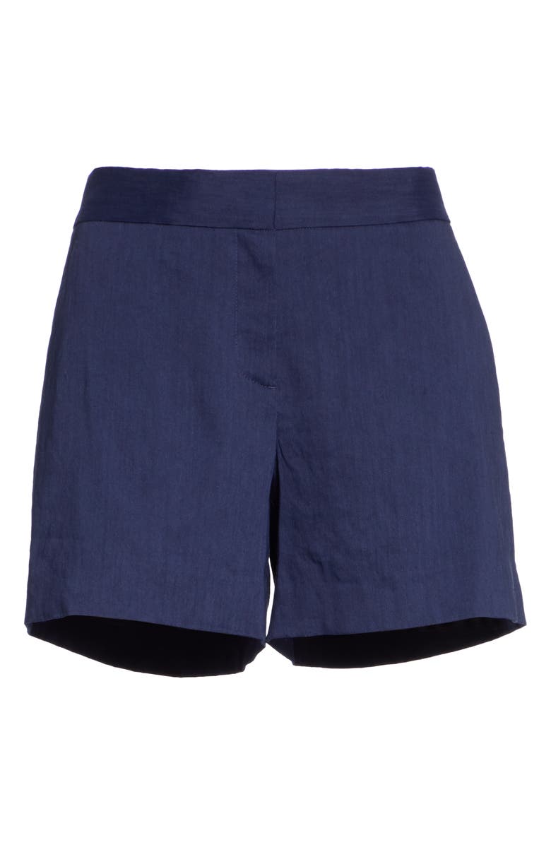 Theory Lynie R High Waist Linen Blend Shorts, Alternate, color, 