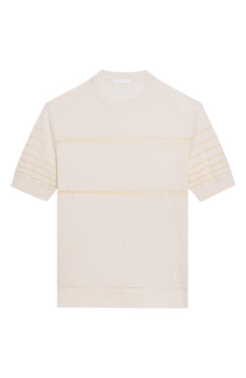Helmut Lang Sheer Stripe Linen T-shirt
