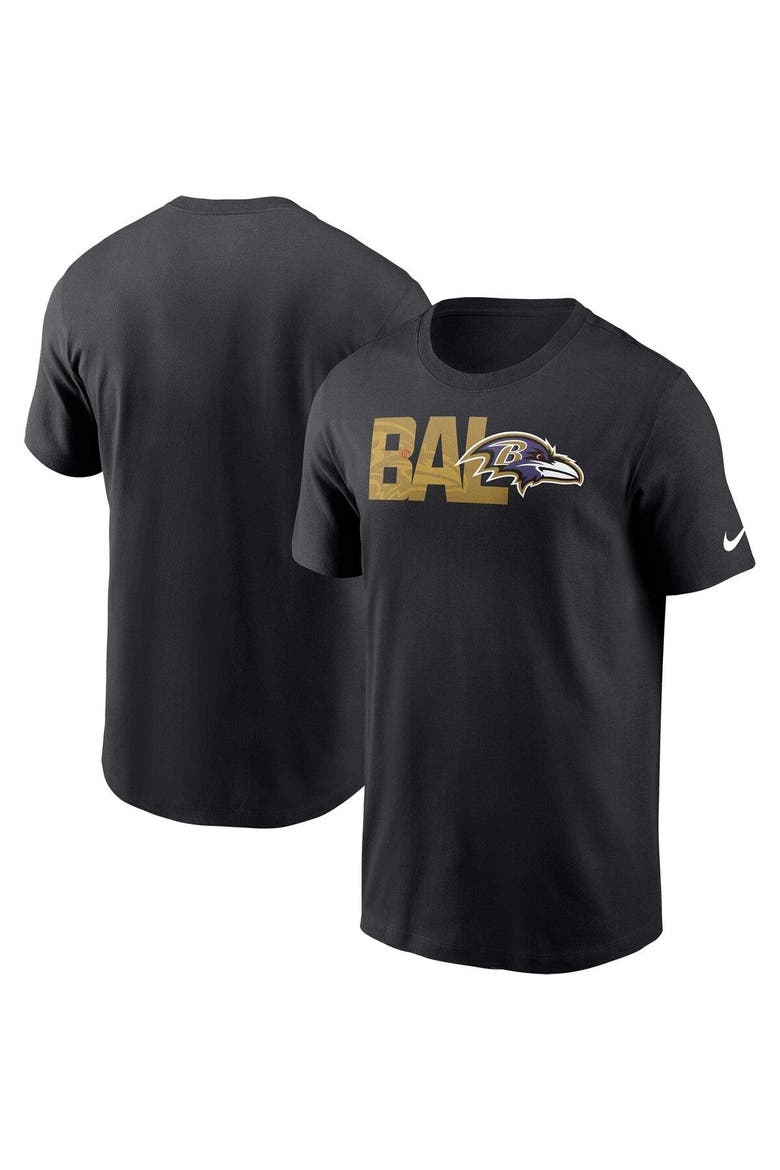 Men's Nike  Black Baltimore Ravens Local Essential T-Shirt, Main, color, Black