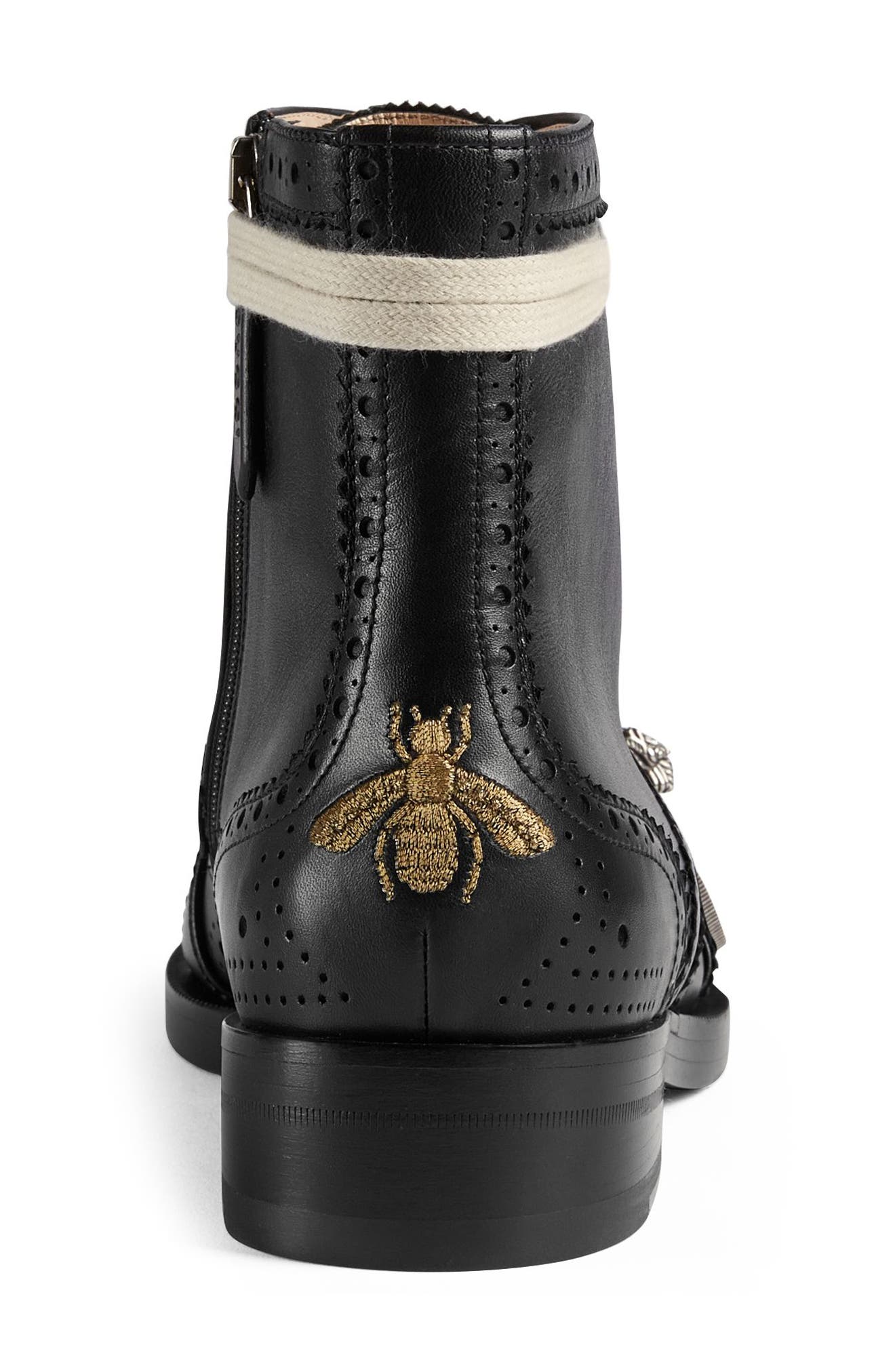 Gucci Queercore Combat Boot, Alternate, color, 