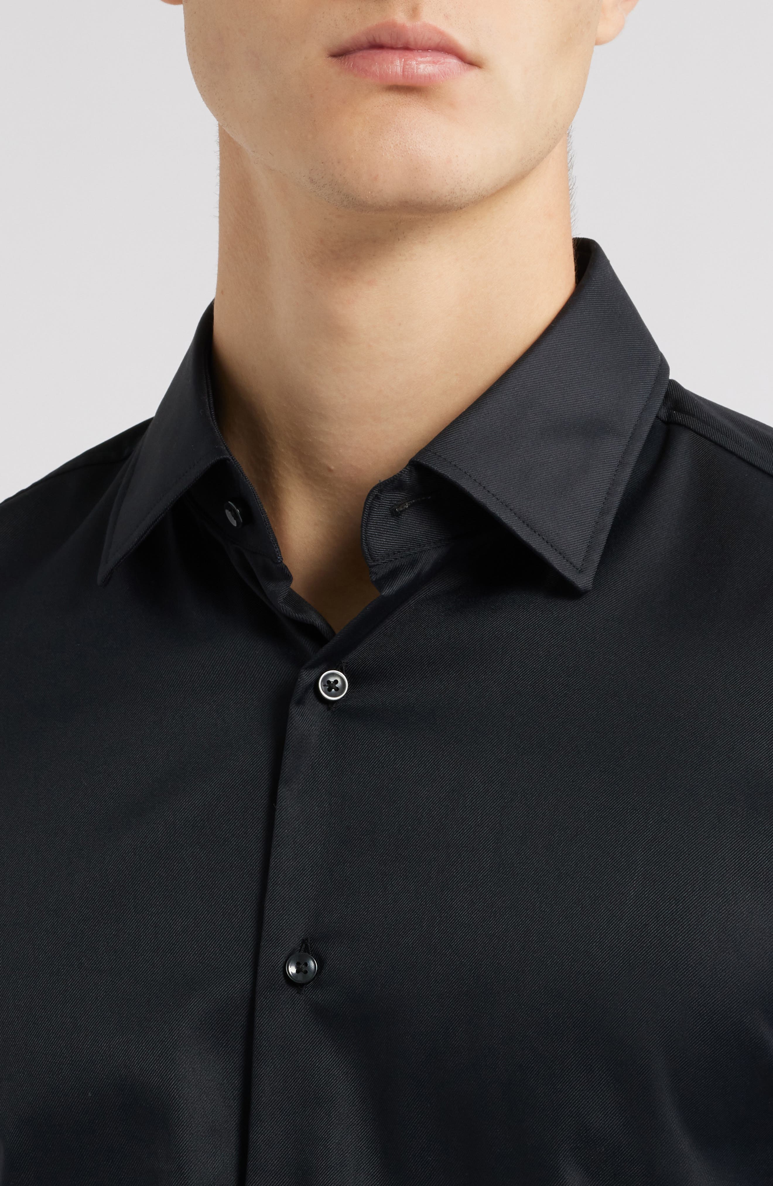 Hank Kent Slim Fit Performance Stretch Dress Shirt - image 2