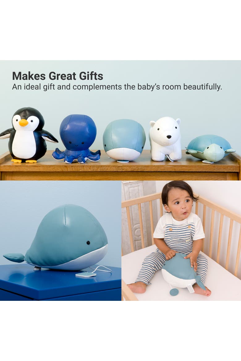 Musical Animals - Whale, Plush Baby Music Box, Nursery Toy & Decor, Alternate, color, Blue